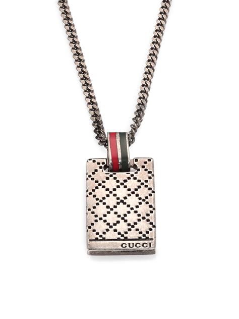 gucci pendant necklace men